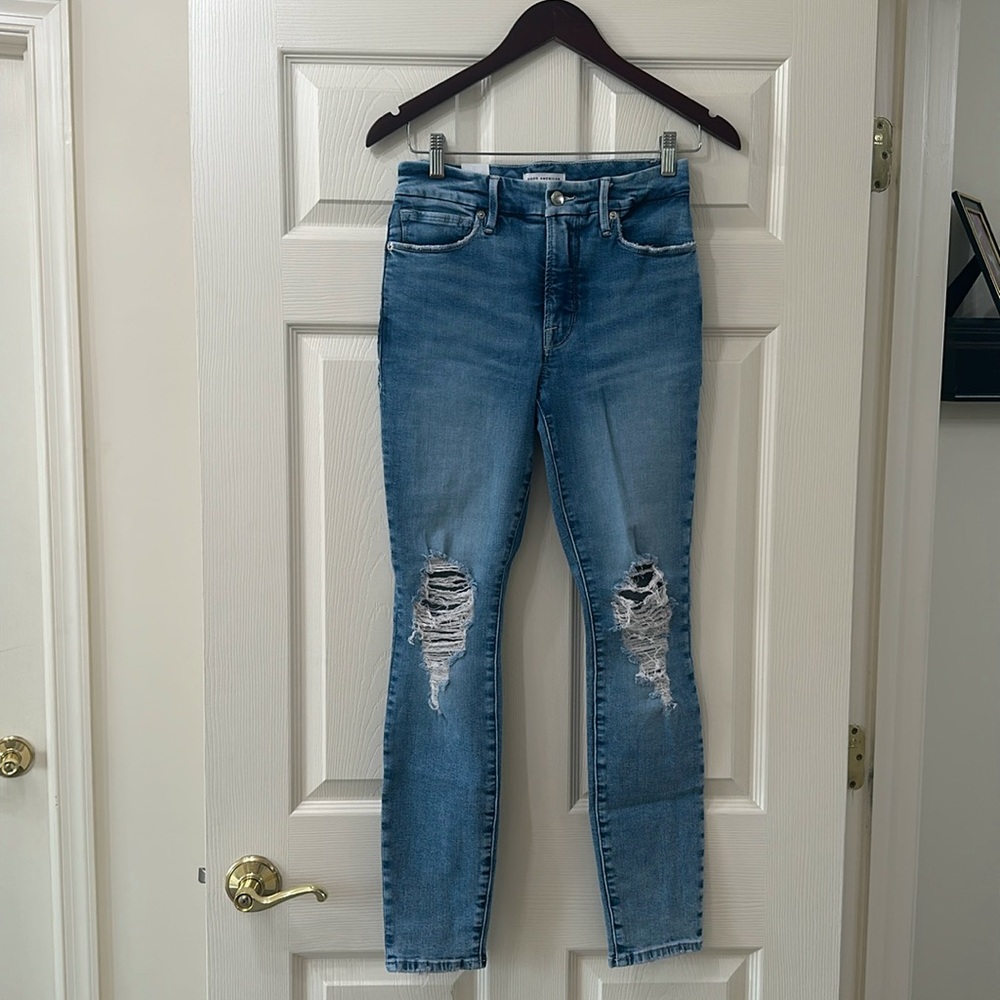 GOOD AMERICAN - GOOD LEGS JEANS | NWT INDIGO007